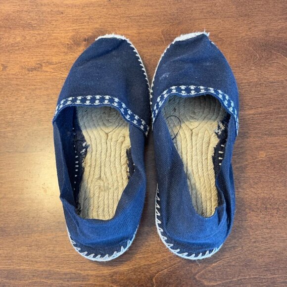 France Espadrille navy flats 39 - Picture 2 of 6